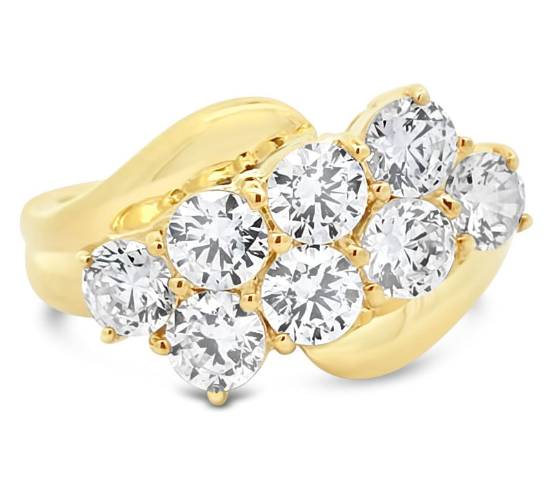 Ariva 18K Gold Clad Diamonique Malibu Ring — Main view