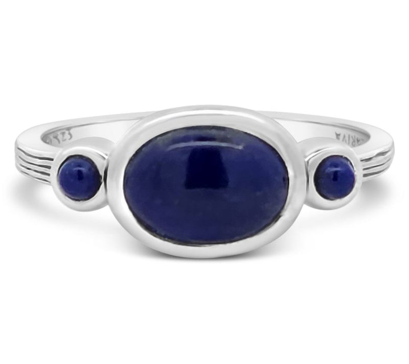 Ariva Sterling Silver Lapis Capri Ring — Main view