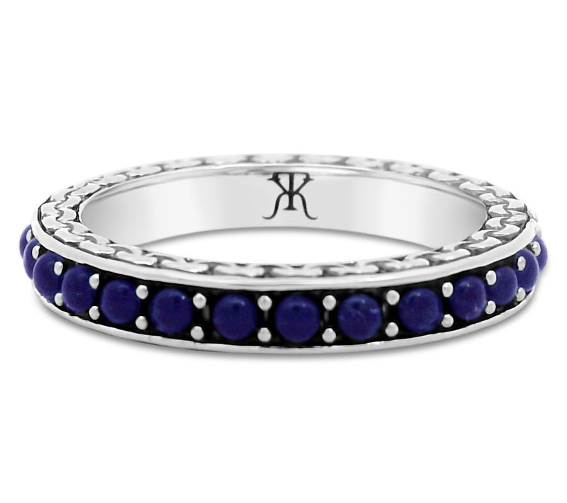 Tiffany Kay Studio Sterling Purl Knit GemstoneEternity Ring — View 14