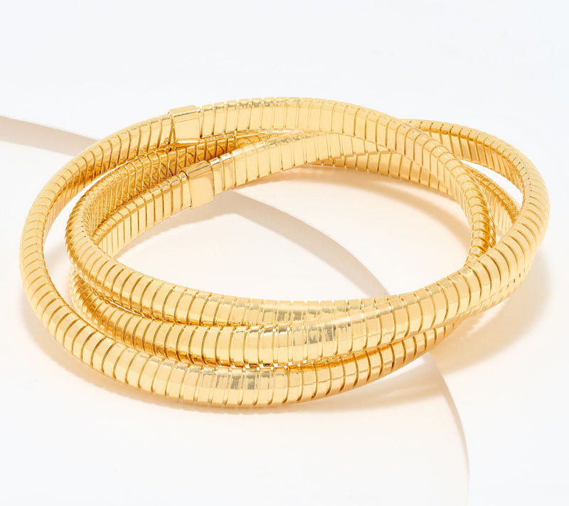 David Markstein Bronze Three Strand Slip-On Tubogas Bracelet — View 5