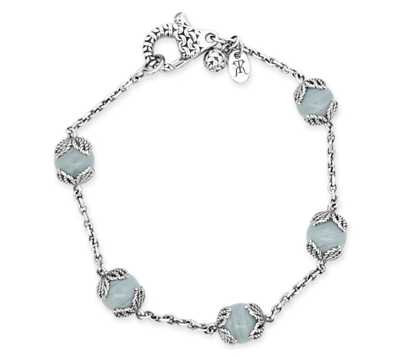 Tiffany Kay Studio Sterling Silver Blue Lace Agate Bracelet — View 2