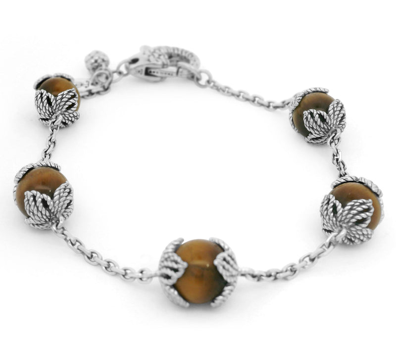Tiffany Kay Studio Sterling Silver Tiger's EyeBead Bracelet — Main view