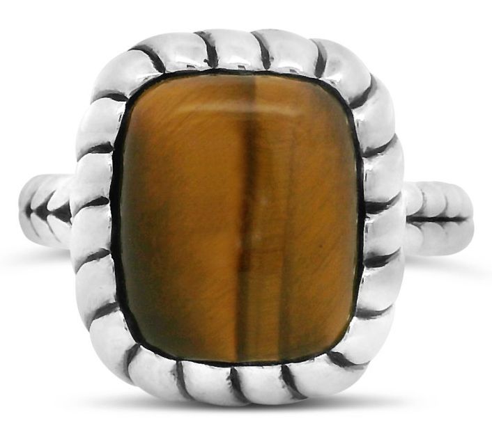 Tiffany Kay Studio Sterling Gemstone Herringbone Ring — View 2