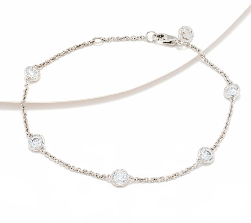 Effy Lab Grown Diamond Station Bracelet, 14K — View 2