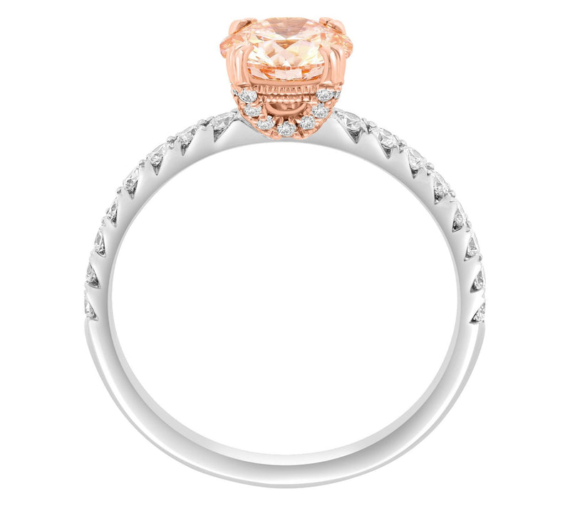 Effy Lab Grown Pink & White Diamond Ring, 14K Gold — View 2