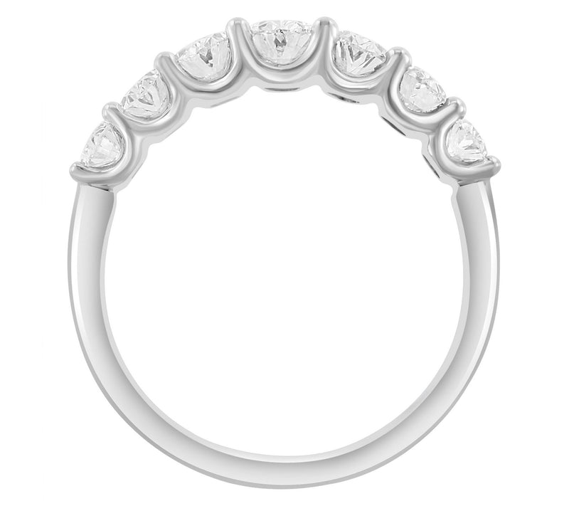 Effy Lab Grown Oval Diamond Band Ring, 14K White Gold — View 2
