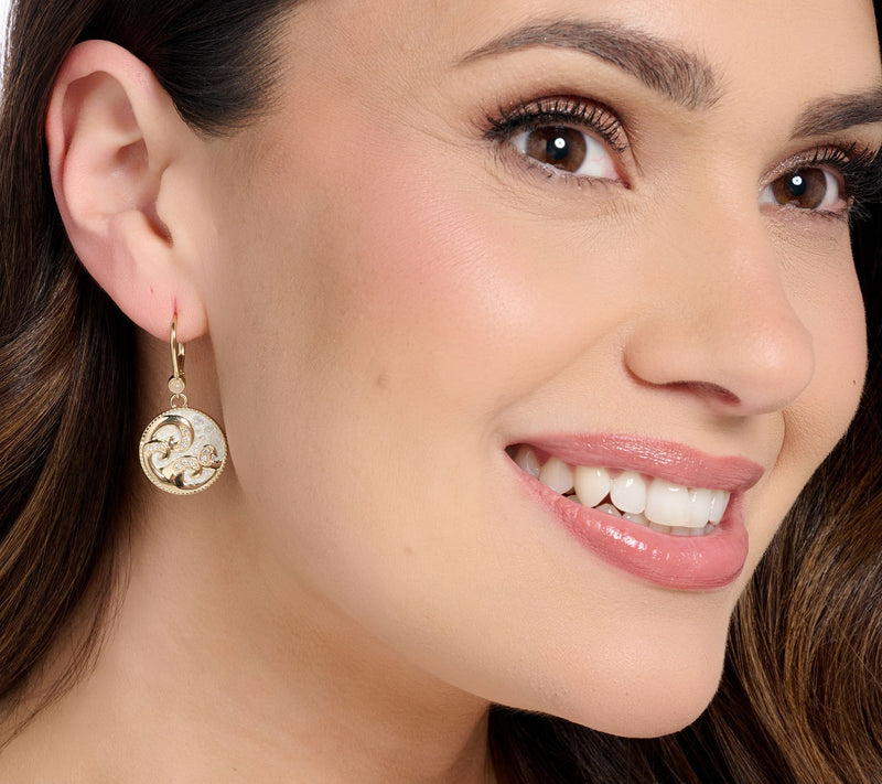 Kirks Folly Stardust Diamond Infinite Wave Earring — View 5