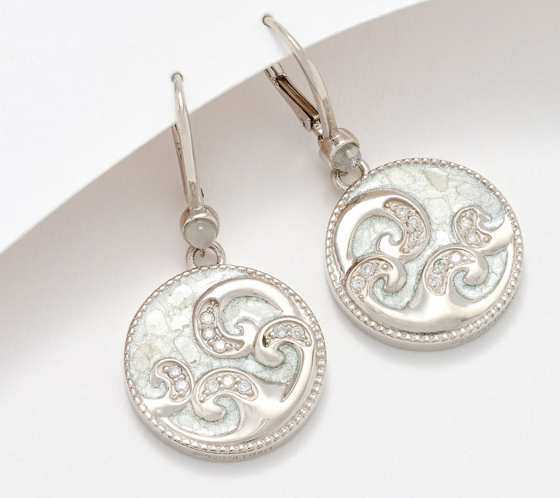 Kirks Folly Stardust Diamond Infinite Wave Earring — View 8