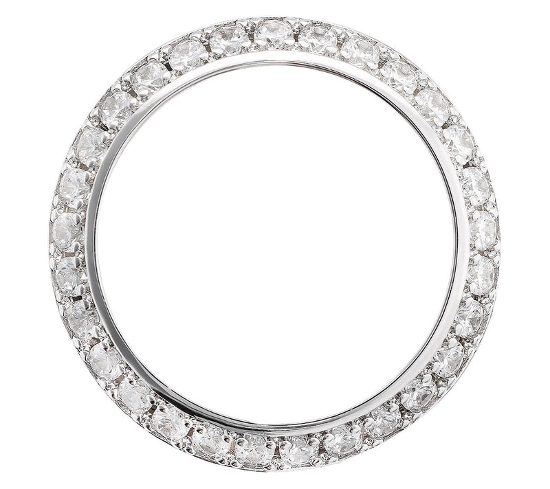 Diamonique x Bronzo Italia Band Ring — View 3