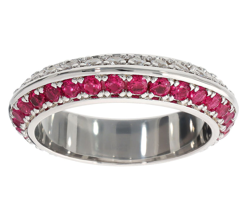 Diamonique x Bronzo Italia Band Ring — View 13