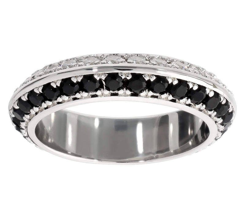 Diamonique x Bronzo Italia Band Ring — Main view
