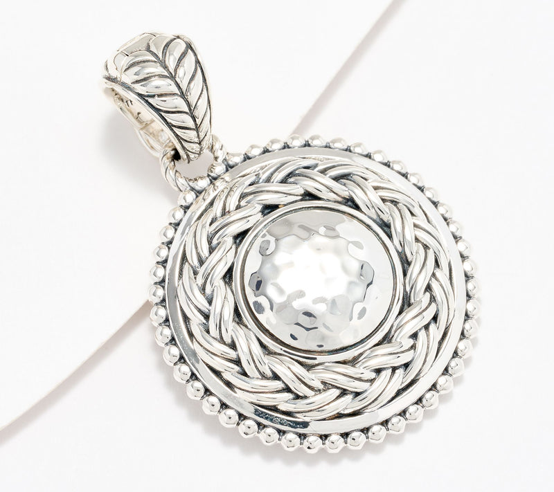JAI Sterling Silver Legacy Woven Textured Enhancer, 13.0g — Main view