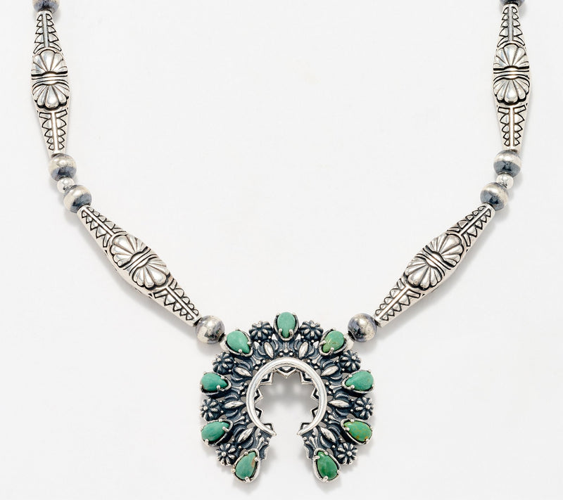 American West Sterling Silver Naja Station Necklace — Main view