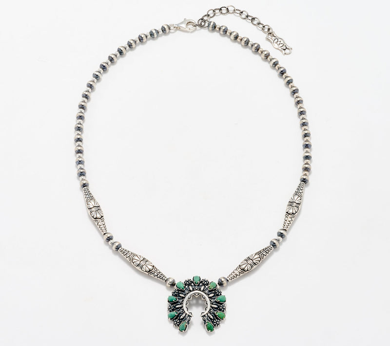 American West Sterling Silver Naja Station Necklace — View 2