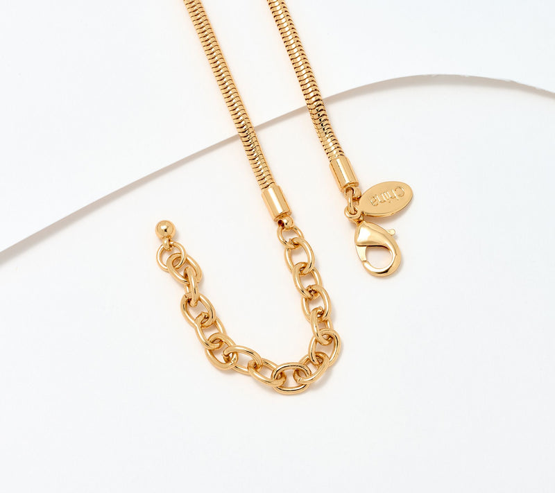 Joan Rivers Anniversary Bee Pendant On Snake Chain — View 3