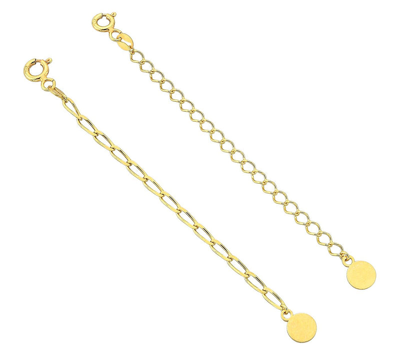 Silver Style Oval & Paper Clip Chain Extender Set, Sterling — View 5