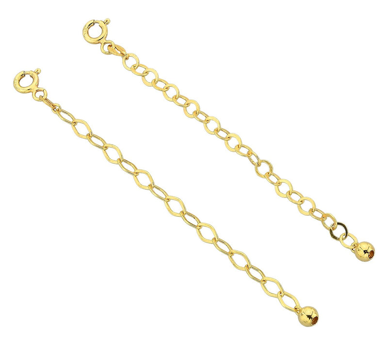 Silver Style Oval & Rolo Link Chain Extender Set, Sterling — View 5