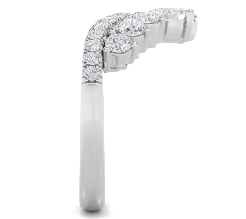 Fire Light 1.50 cttw Lab Grown Diamond Pear Cut  Ring, 14K — View 3