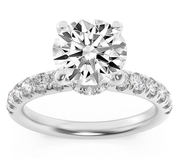 Fire Light 1.50 cttw Lab Grown Diamond Engagement Ring, 14K — View 6