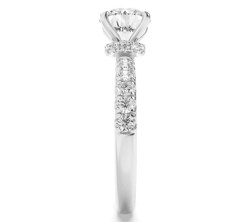 Fire Light 2.50 Lab Grown Diamond Engagement Ri ng, 14K Gold — View 4