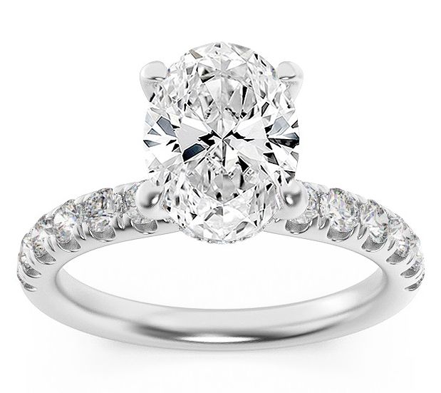 Fire Light 2.00 cttw Lab Grown Diamond Engagement Ring, 14K — Main view