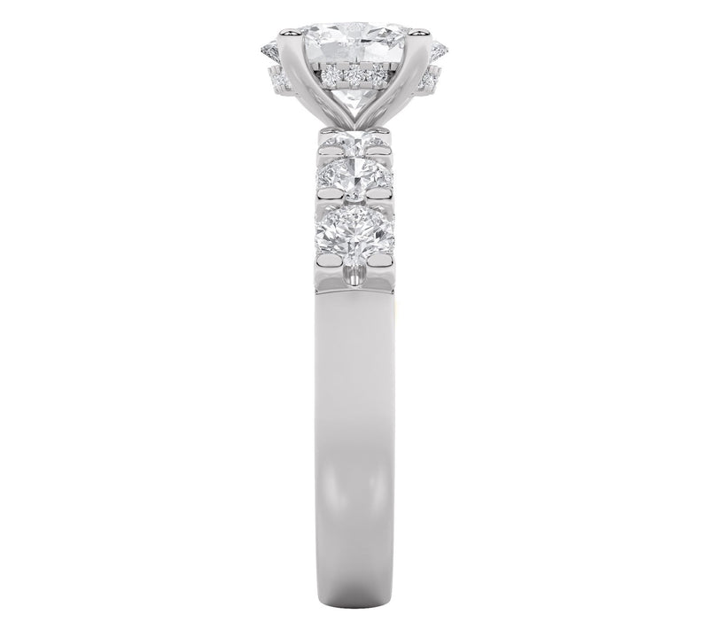 Fire Light 2.50 cttw Lab Grown Diamond Ring, 14 K Gold — View 4
