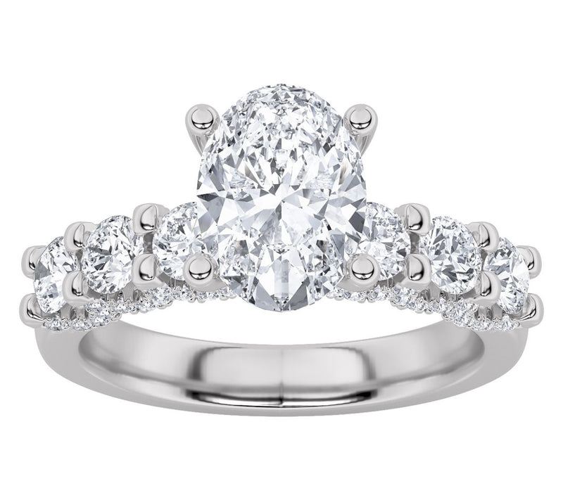 Fire Light 2.50 cttw Lab Grown Diamond Ring, 14 K Gold — View 6