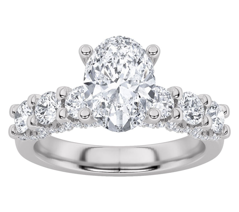 Fire Light 2.50 cttw Lab Grown Diamond Ring, 14 K Gold — Main view