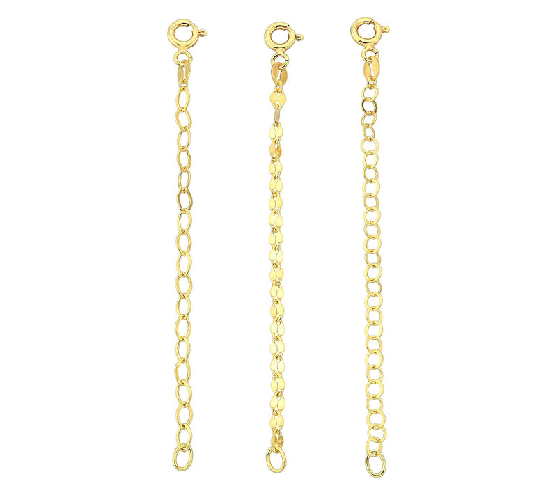 Silver Style Rolo & Mirror &Oval Link ExtenderSet, Sterling — View 5