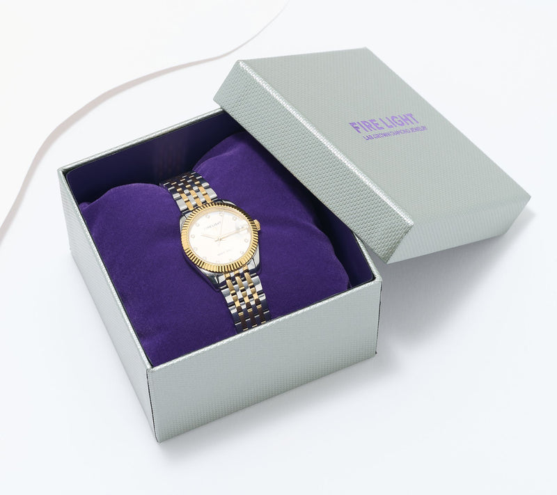 Fire Light Lab Grown Diamond 0.17cttw Watch, Stainless Steel — View 8