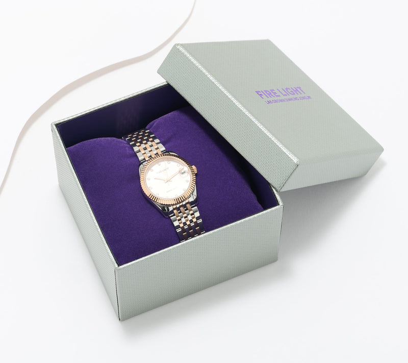 Fire Light Lab Grown Diamond 0.17cttw Watch, Stainless Steel — Main view