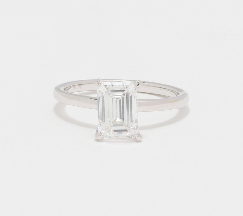 Fire Light Lab Grown Diamond Hidden Halo 2.00 cttw Ring, 14K White — View 10