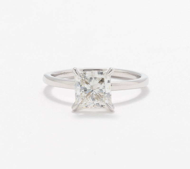 Fire Light Lab Grown Diamond Hidden Halo 2.00 cttw Ring, 14K White — View 13