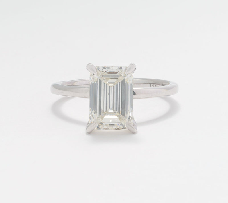 Fire Light Lab Grown Diamond Hidden Halo 3.00 cttw Ring, 14K White — Main view