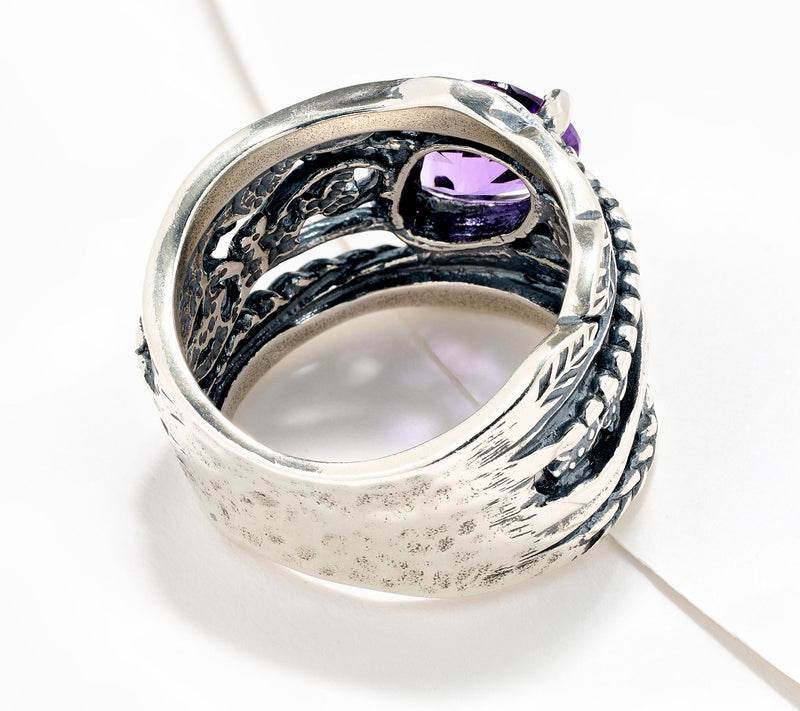 Or Paz Sterling Silver Pear Shaped Gemstone Ring — View 2