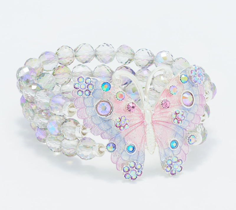 Kirks Folly Fantasia Butterfly Stretch Bracelet — View 3