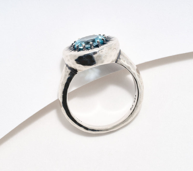 Or Paz Sterling Sunshine Design Gemstone Ring — View 3
