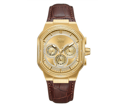 JBW Men's Orion Automatic 18K Gold Plated Diamond Watch