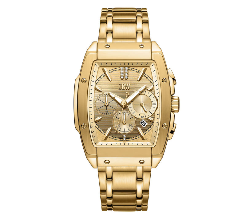 JBW Men's Echelon Automatic 18K Plated DiamondAccent Watch — Main view
