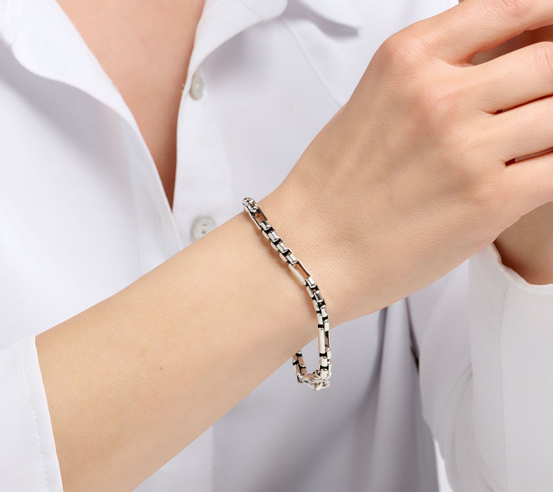 Christian James by Scott Grimes Sterling 5mm 7x1 Luciano Bracelet, 14.8g — View 7