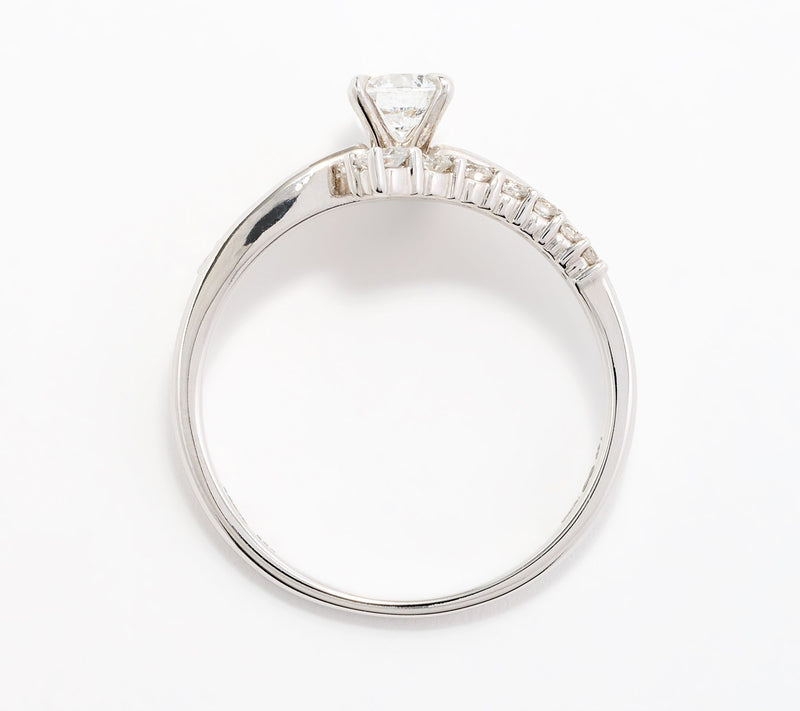 Fire Light Lab Grown Diamond 0.75 cttw Bypass Ring, 14K Gold — View 6