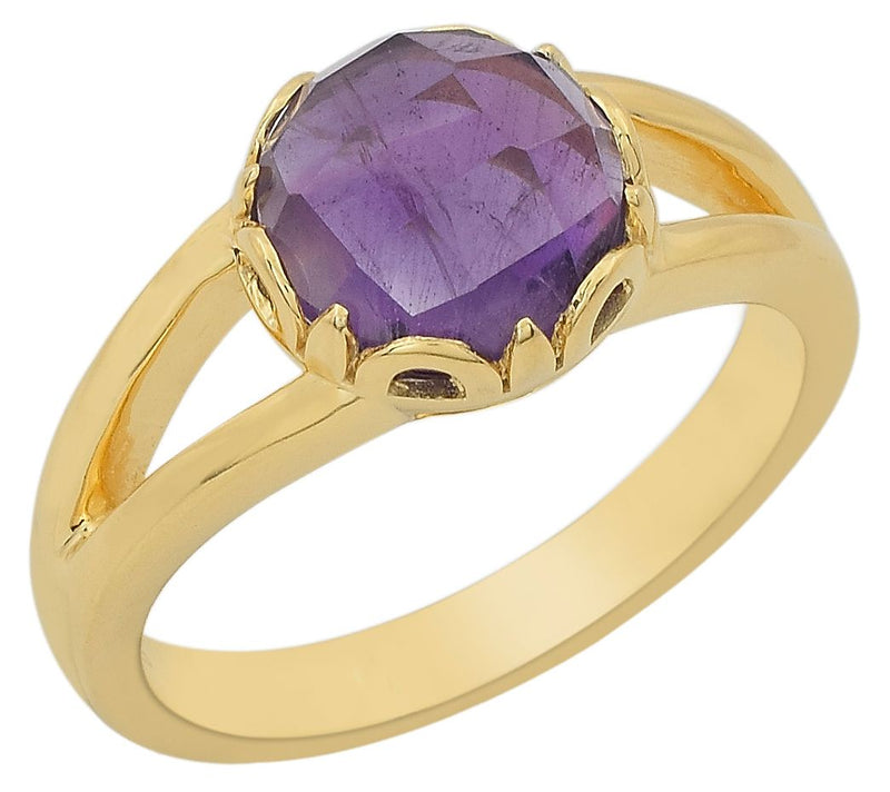 Affinity Gems Solitaire Gemstone Ring, 14K GoldPlated — View 11