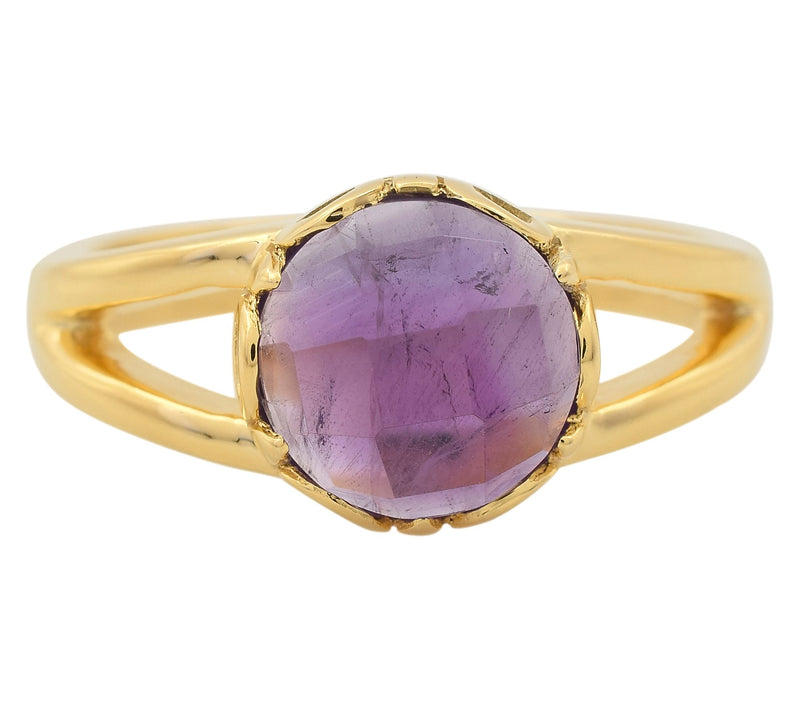 Affinity Gems Solitaire Gemstone Ring, 14K GoldPlated — View 2