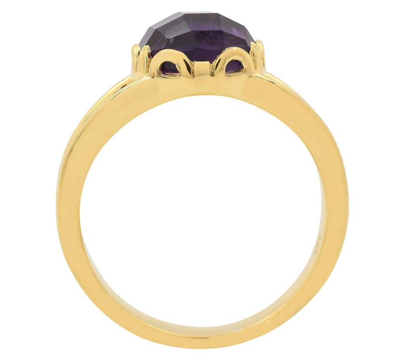 Affinity Gems Solitaire Gemstone Ring, 14K GoldPlated — View 4