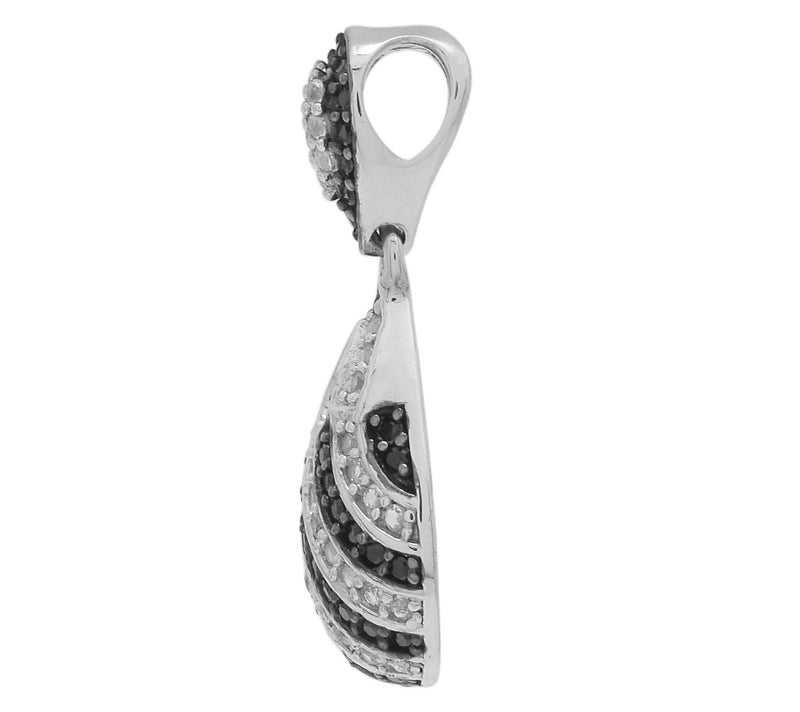 Affinity Gems White Topaz & Spinel Pendant, Sterling Silver — View 4