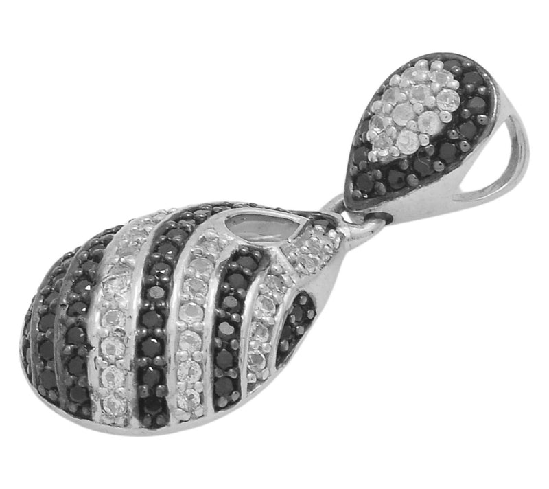 Affinity Gems White Topaz & Spinel Pendant, Sterling Silver — View 2