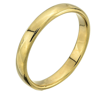 Adorna 14K Gold High Polished Band Ring