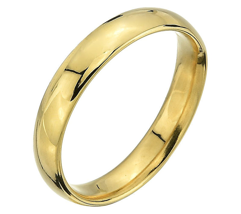 Adorna 14K High Gold Polished Band Ring — Main view