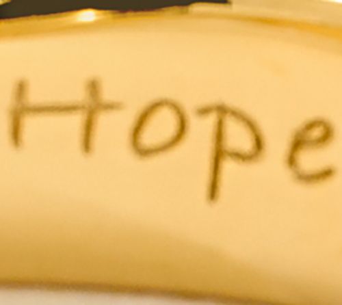 Christian James by Scott Grimes 14K Clad Ripple Message Band Ring — View 5