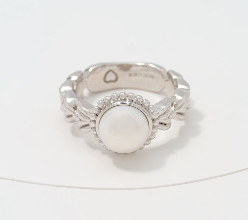 Christian James by Scott Grimes Sterling Silver 8mm Freshwater Pearl Ring — Main view
